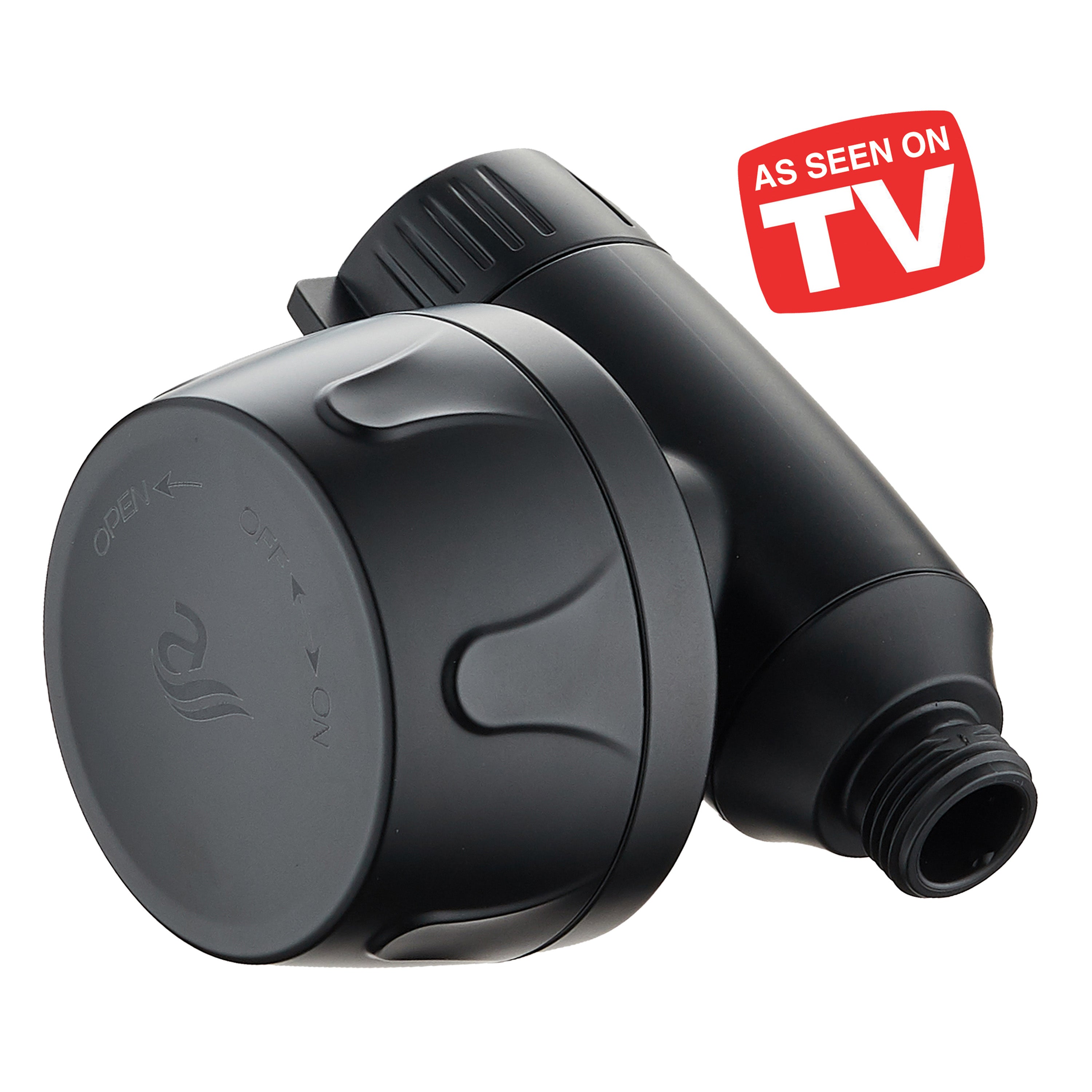 Instant-reload Universal Shower Filter with ON/OFF Filtration Modes & Antimicrobial KDF Cartridge