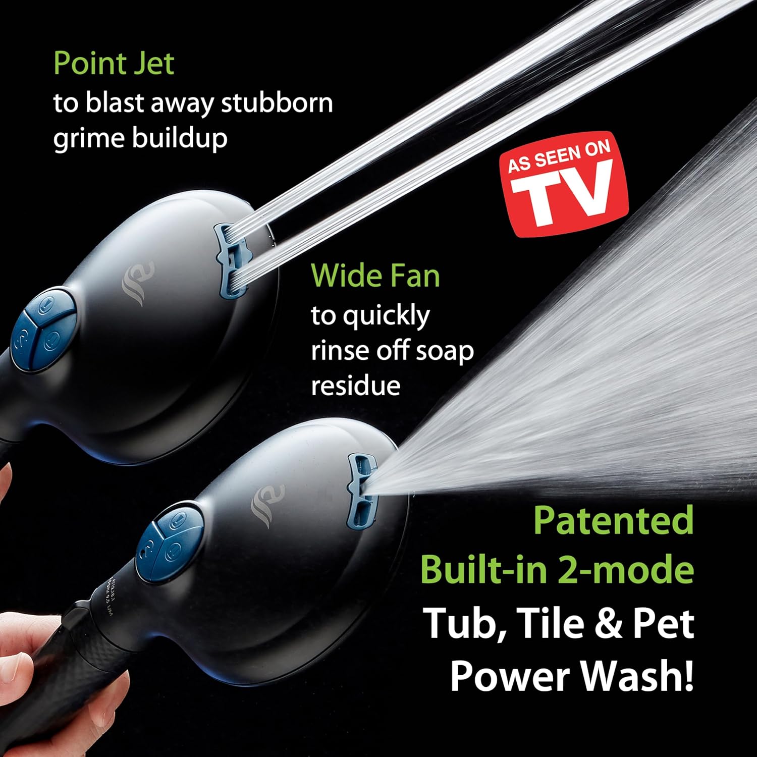 4X All-in-One 82-setting 4-way Twin Combo with Shower Filter & 2-mode Power Wash