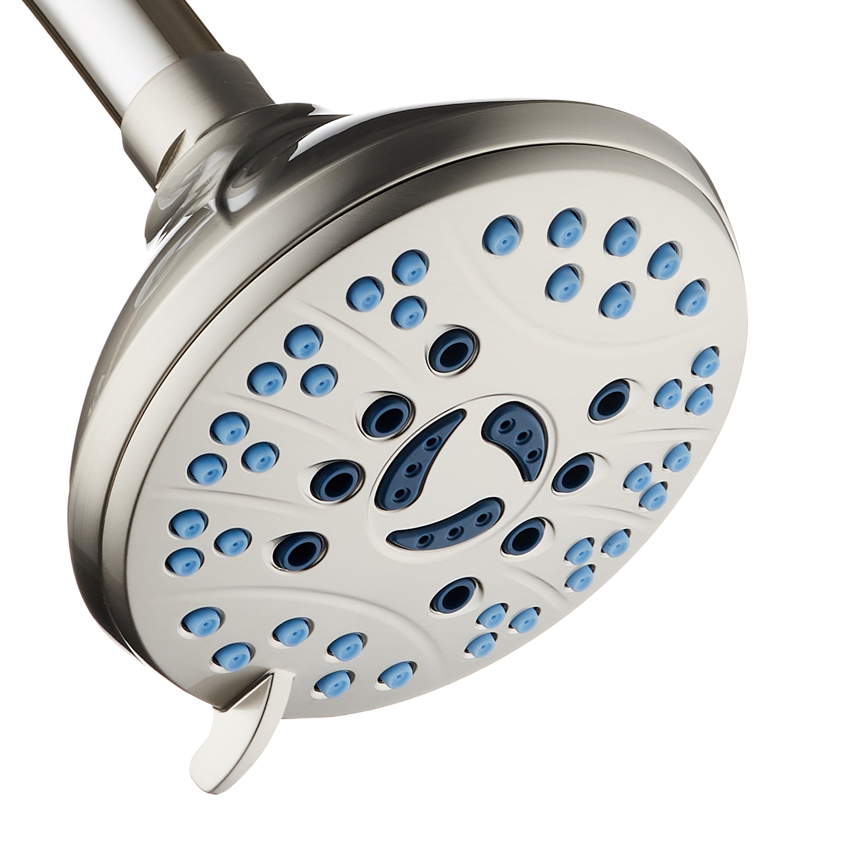 Ultra-Luxury 6-setting Overhead Shower Head with Antimicrobial Anti-clog Nozzles