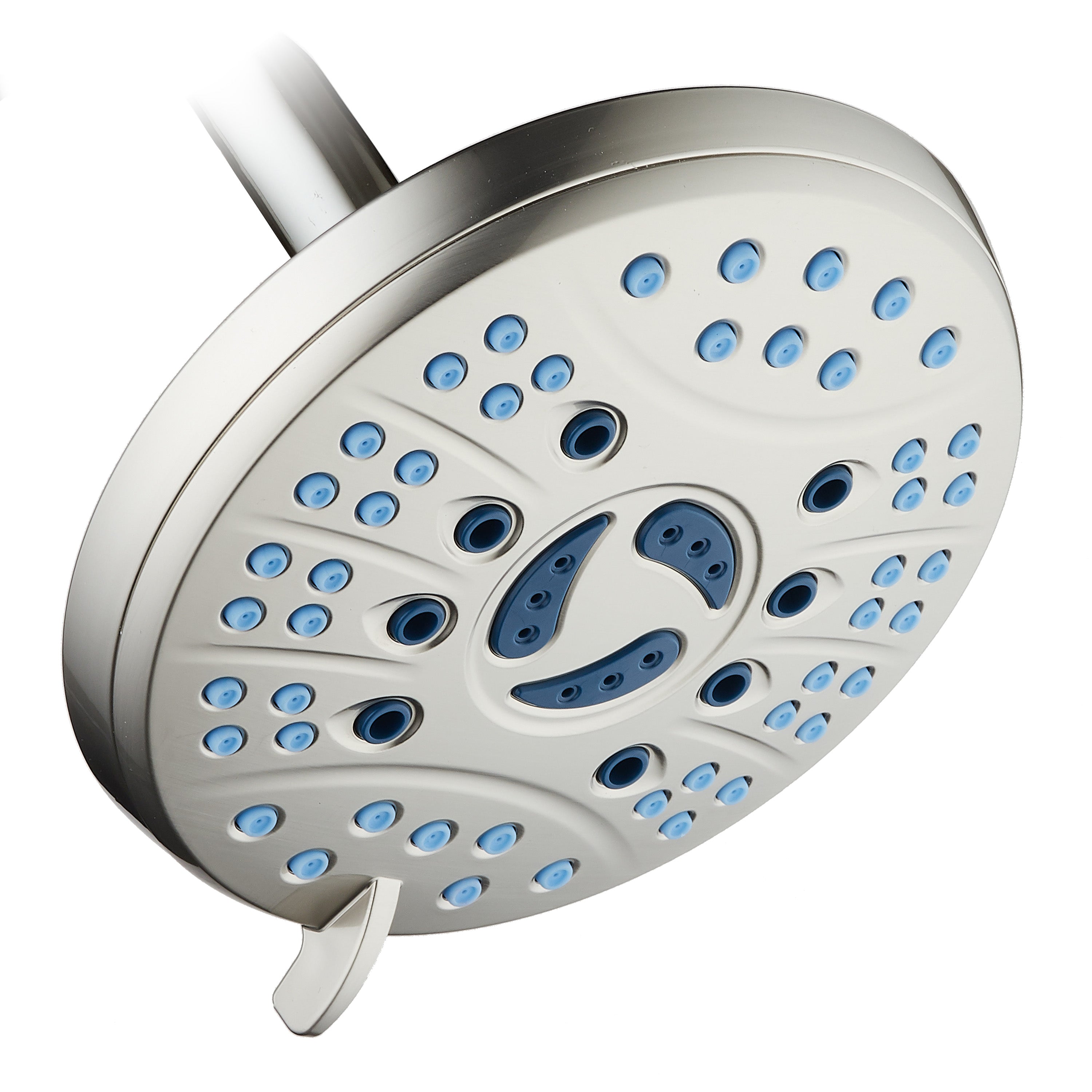 Ultra-Luxury 6-setting 6" Rainfall Shower Head with Antimicrobial Anti-clog Nozzles