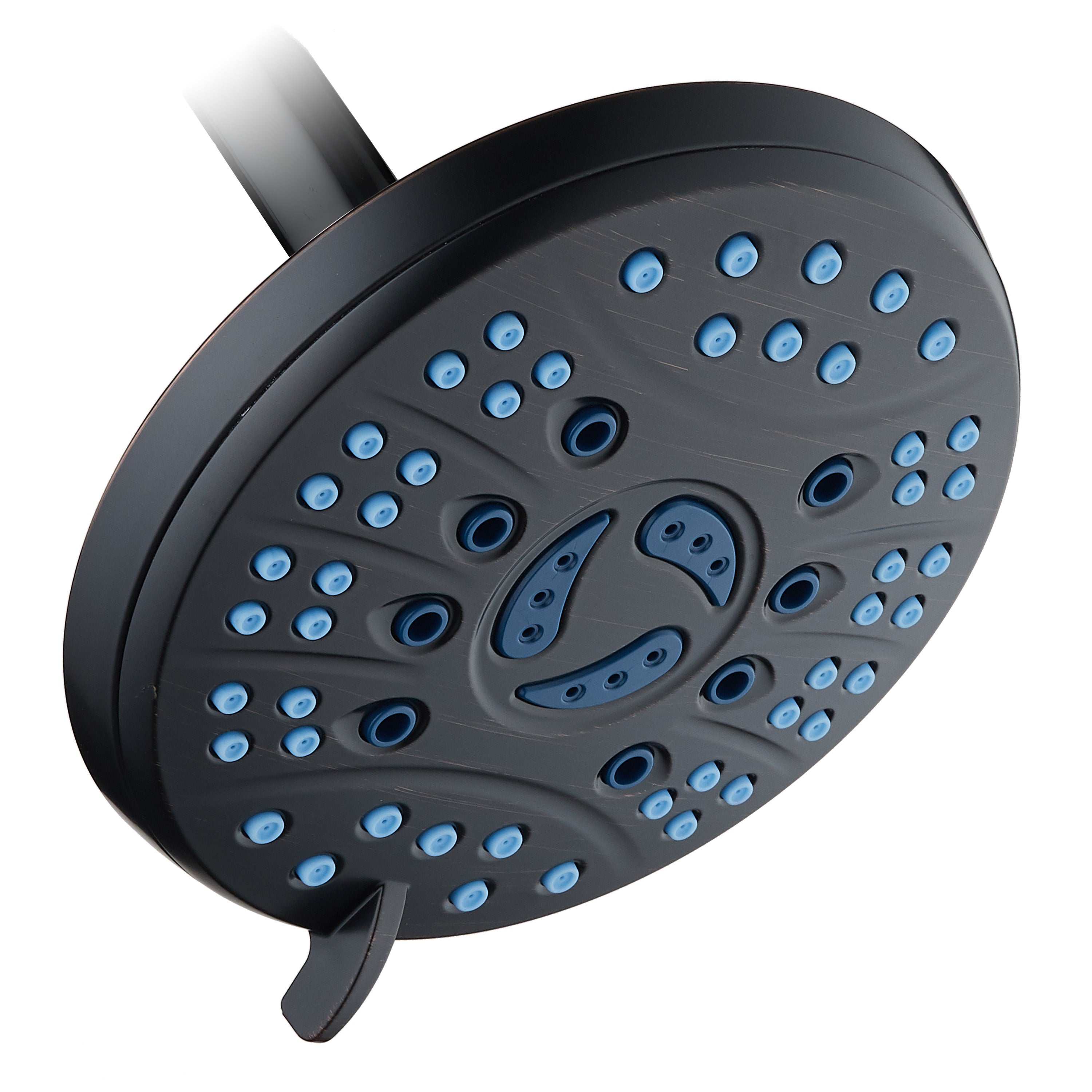 Ultra-Luxury 6-setting 6" Rainfall Shower Head with Antimicrobial Anti-clog Nozzles