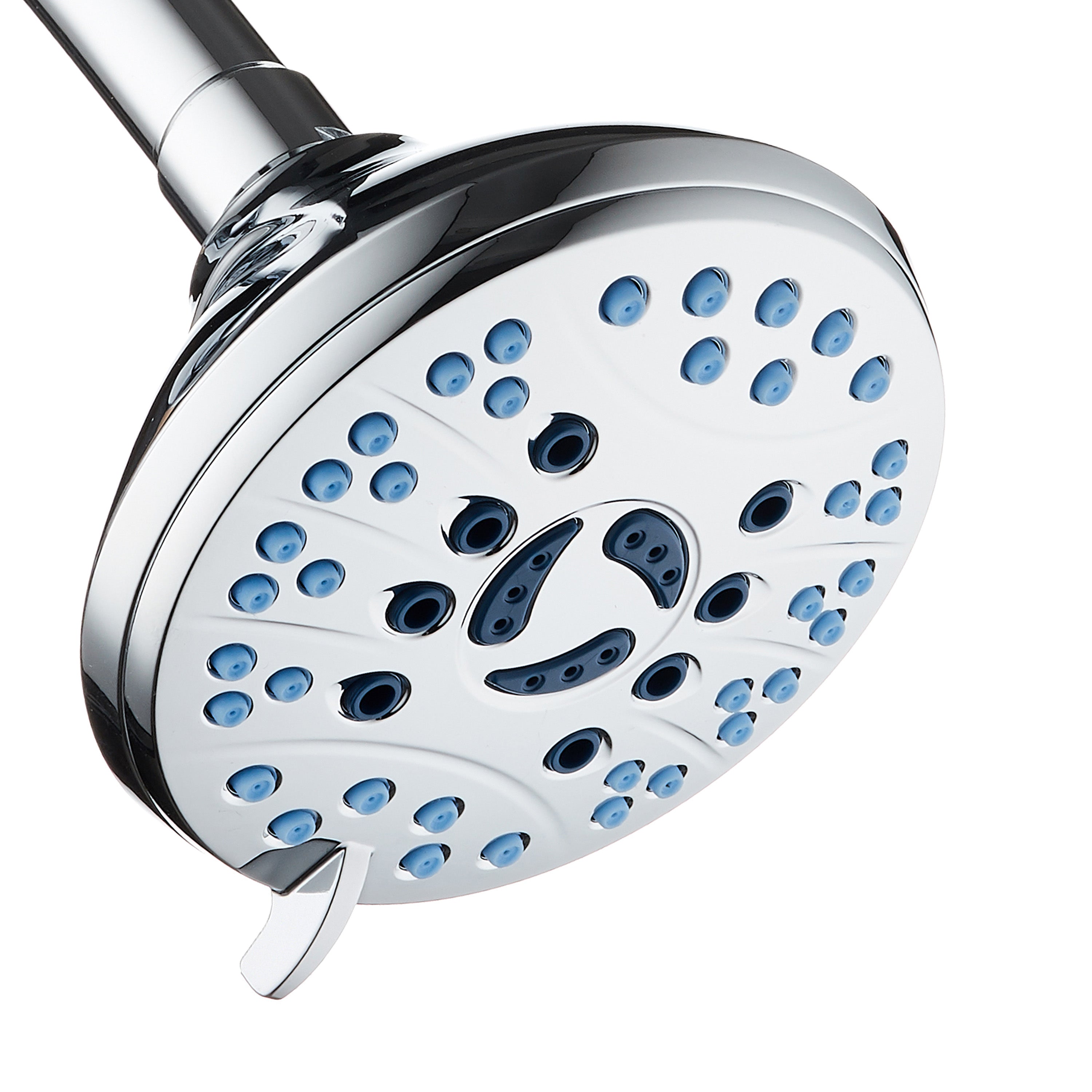 Ultra-Luxury 6-setting Overhead Shower Head with Antimicrobial Anti-clog Nozzles