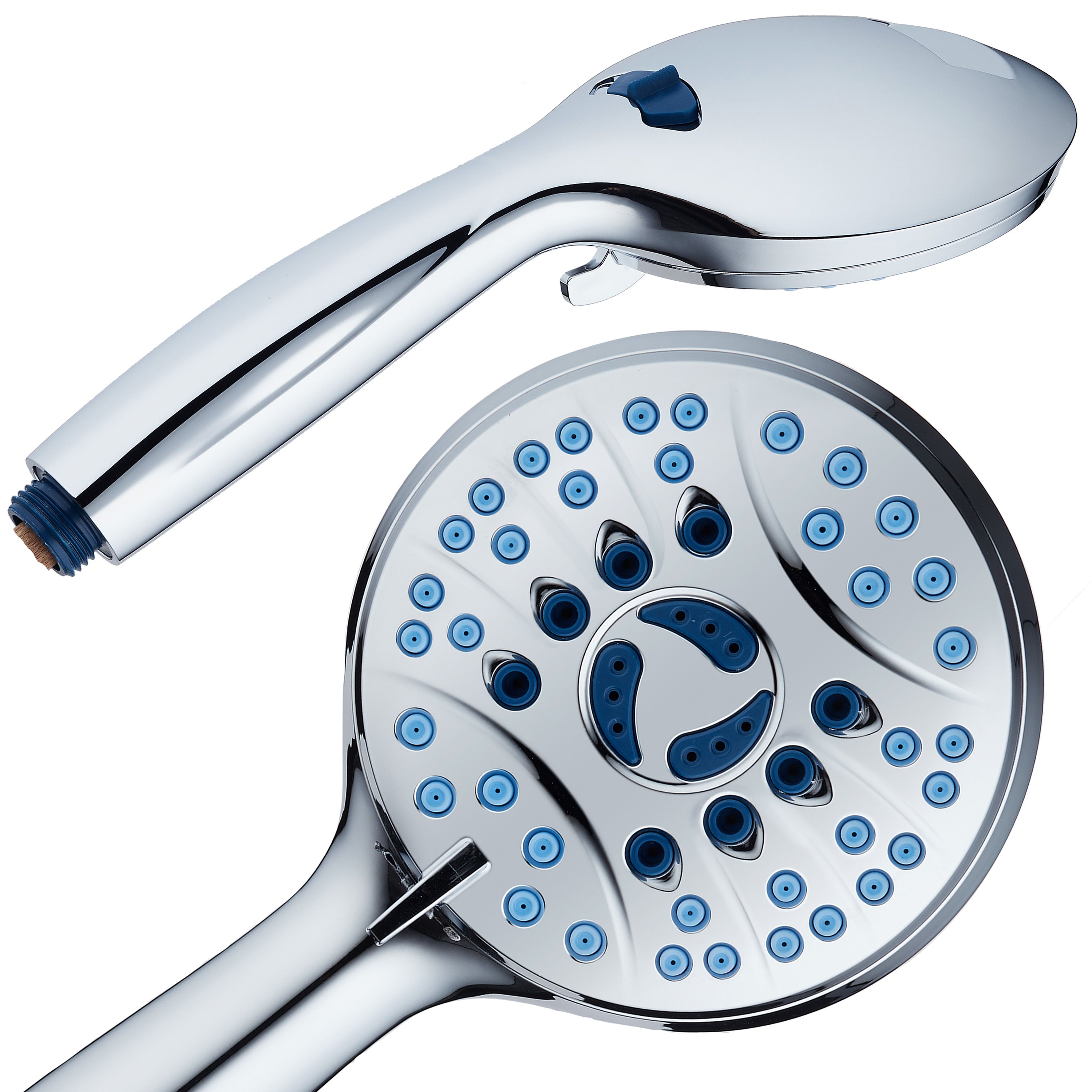 High-pressure 8-setting Hand Shower with Patented 2-mode Power Wash & Bonus Wall Bracket