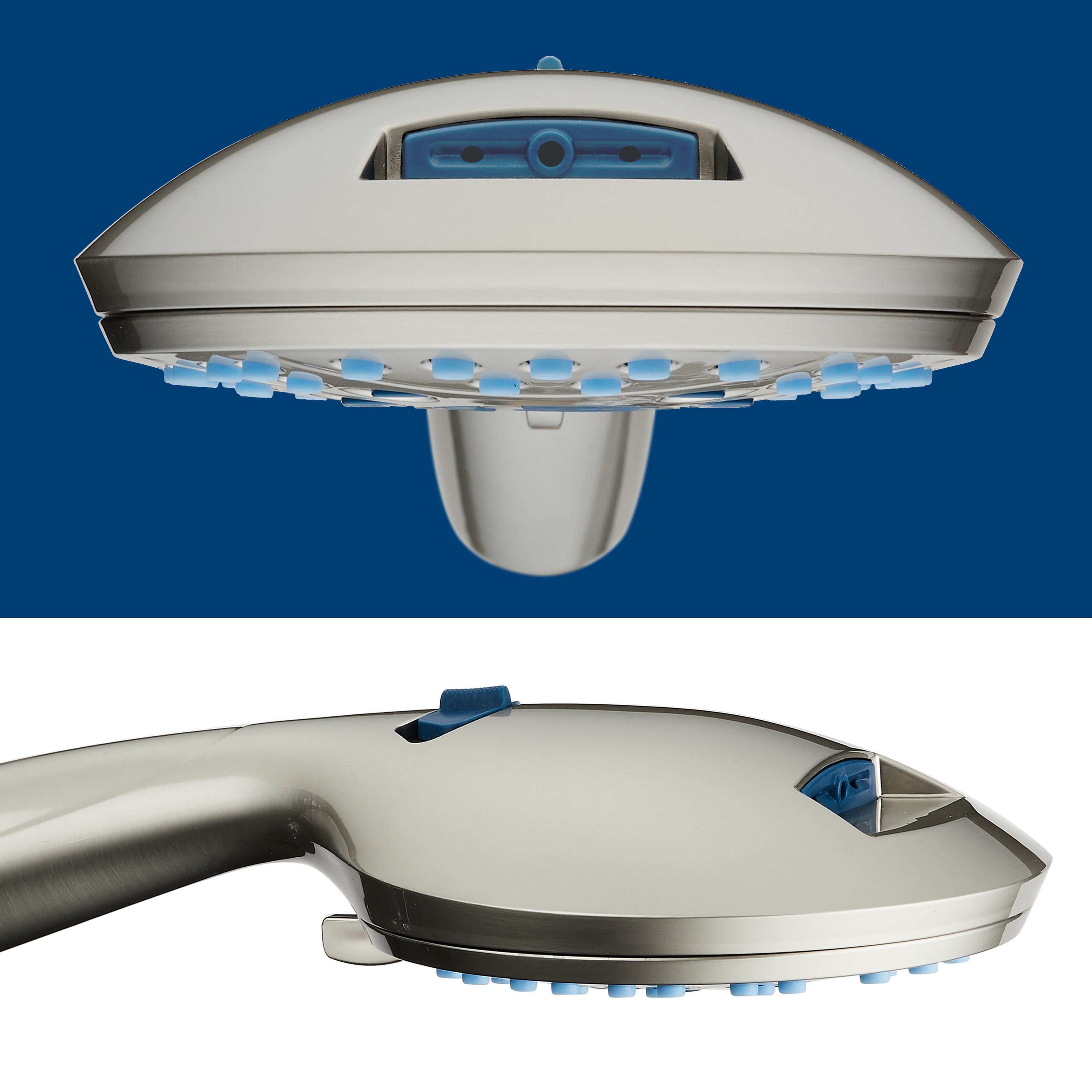 High-pressure 8-setting Hand Shower with Patented 2-mode Power Wash & Bonus Wall Bracket