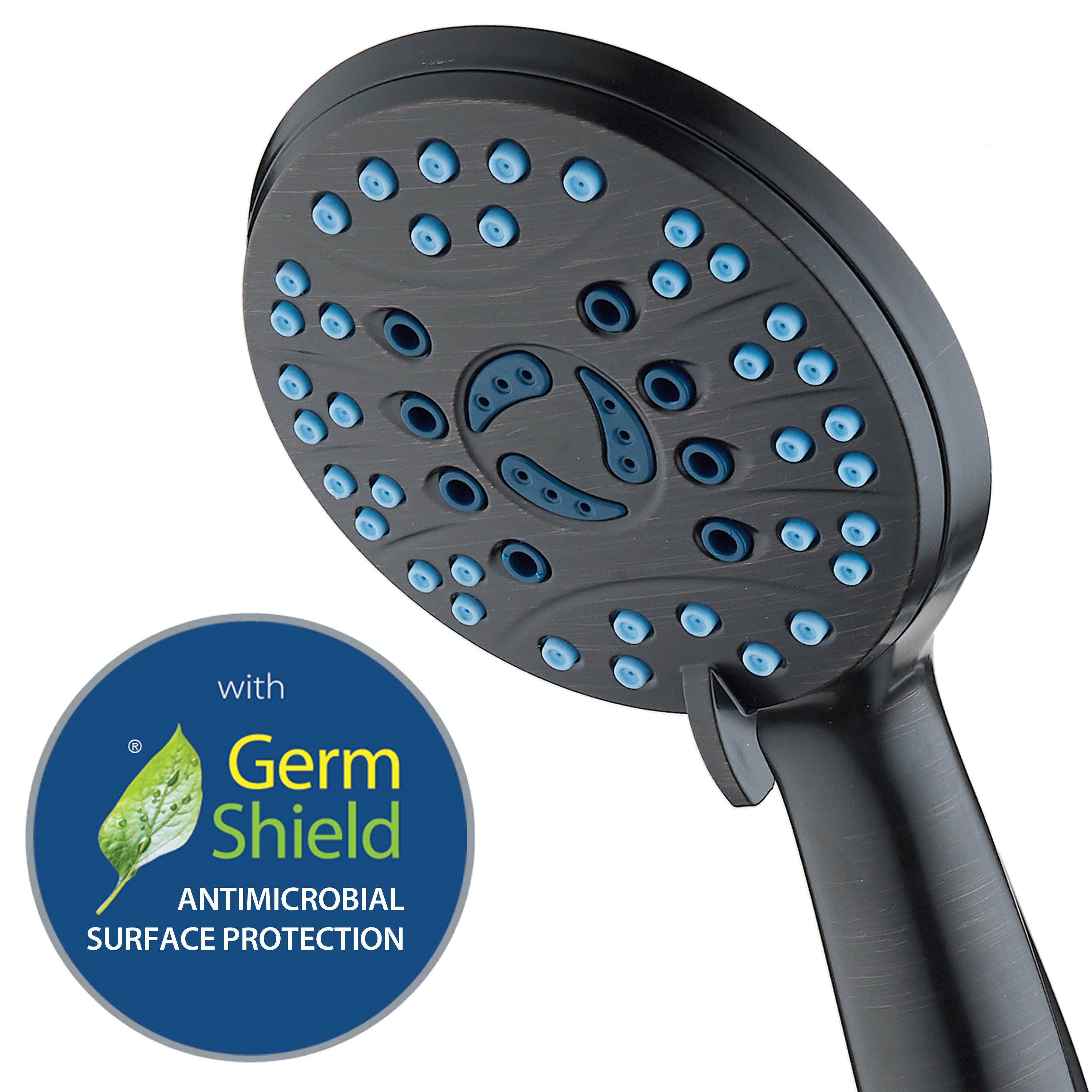 High-pressure 8-setting Hand Shower with Patented 2-mode Power Wash & Bonus Wall Bracket