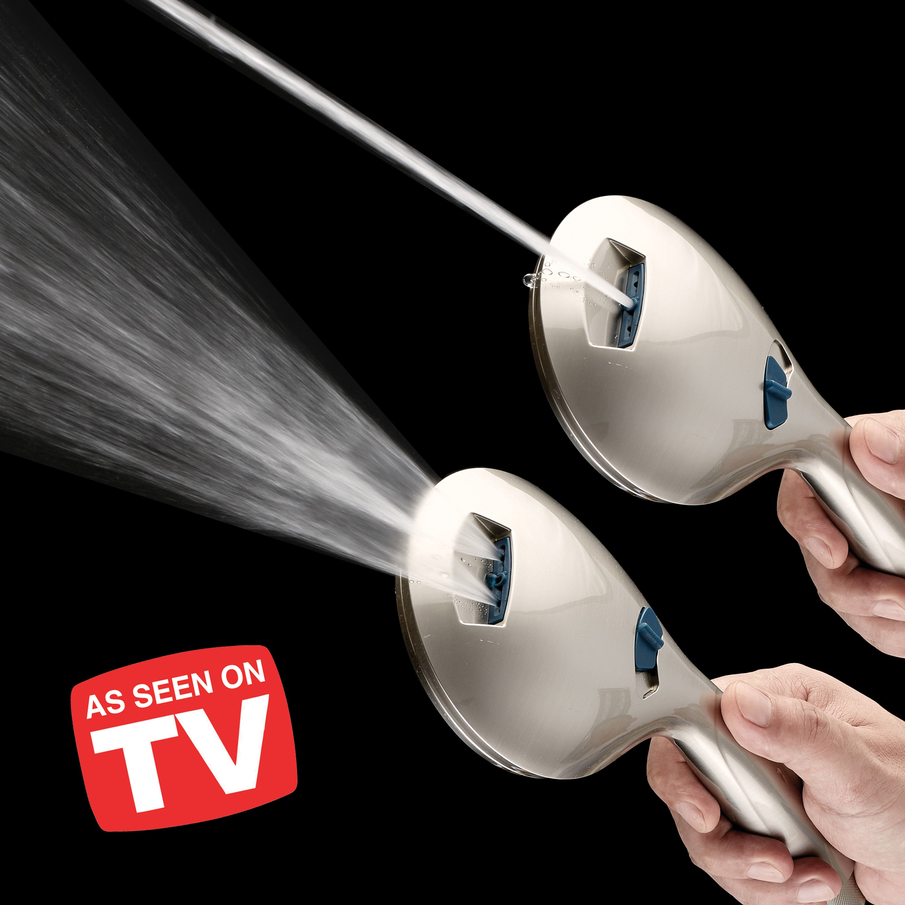 High-pressure 50-setting 3-way Rain Shower Combo with Patented 2-mode Power Wash & Bonus Wall Bracket