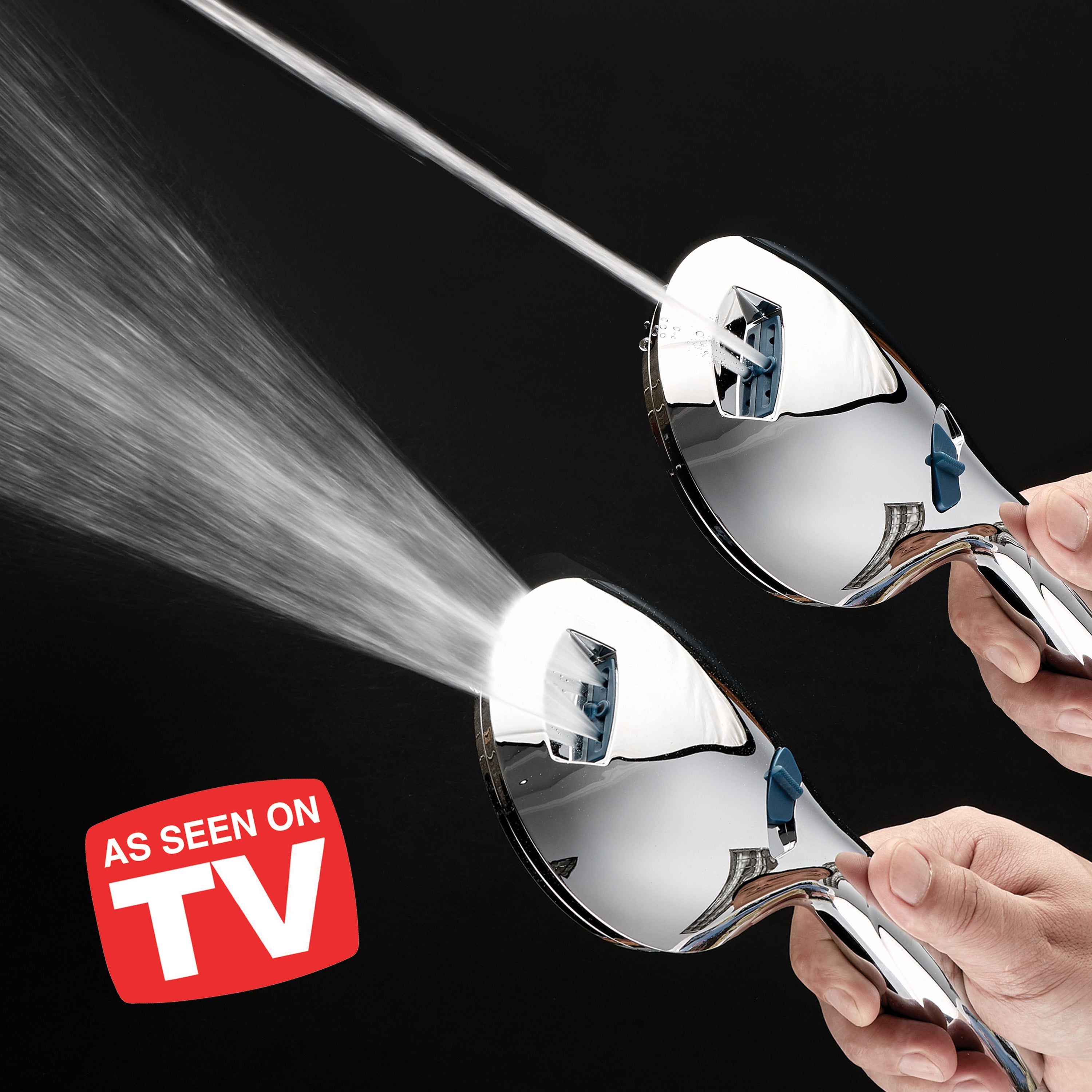 High-pressure 50-setting 3-way Rain Shower Combo with Patented 2-mode Power Wash & Bonus Wall Bracket