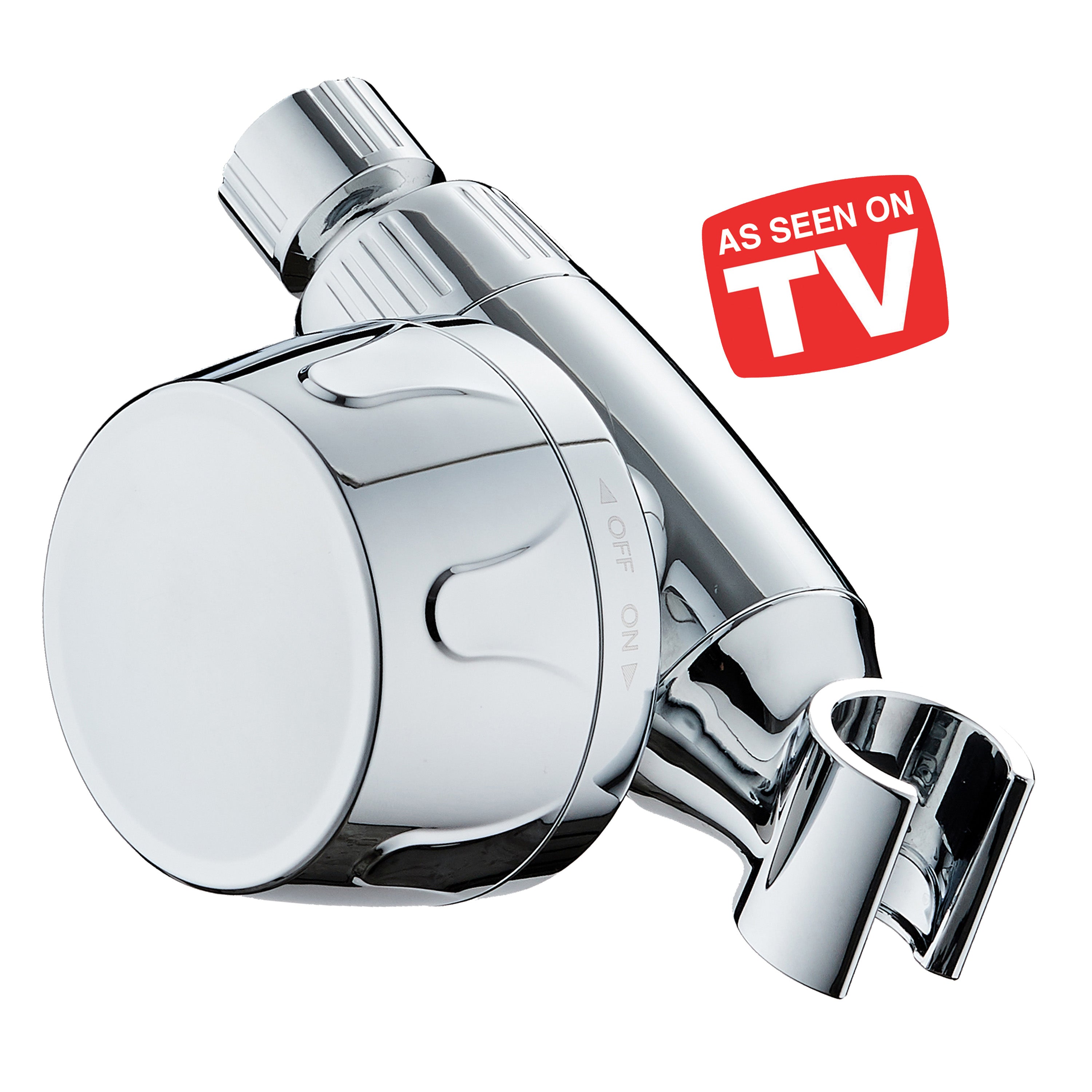 Instant-reload Shower Filter for Hand Showers with Bracket, ON/OFF Filtration Modes & Antimicrobial KDF Cartridge