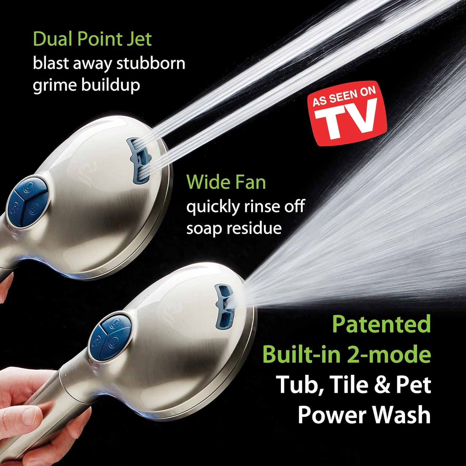 3.0 All-in-One 82-setting 4-way Twin Combo with Shower Filter & 2-mode Power Wash