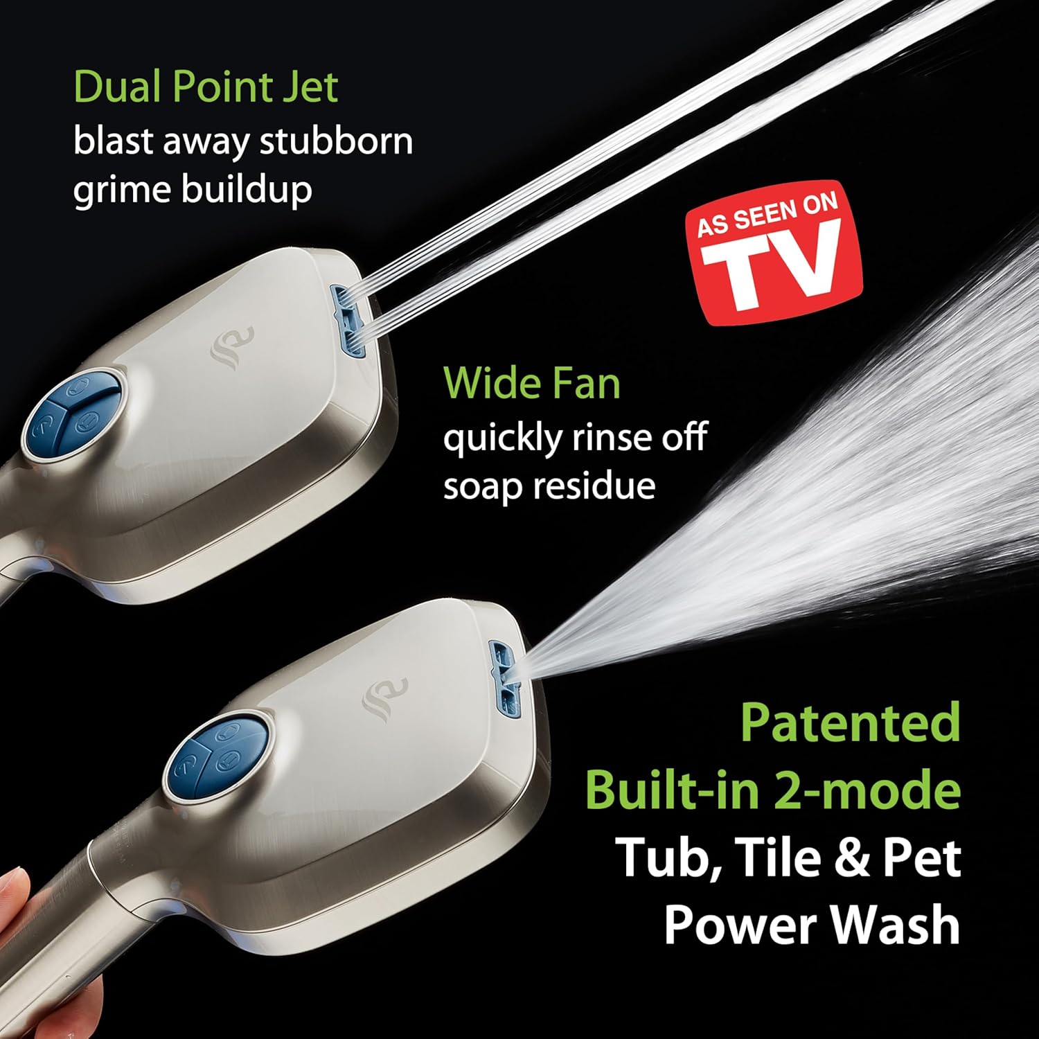 3.0 All-in-One 82-setting 4-way Twin Combo with Shower Filter & 2-mode Power Wash