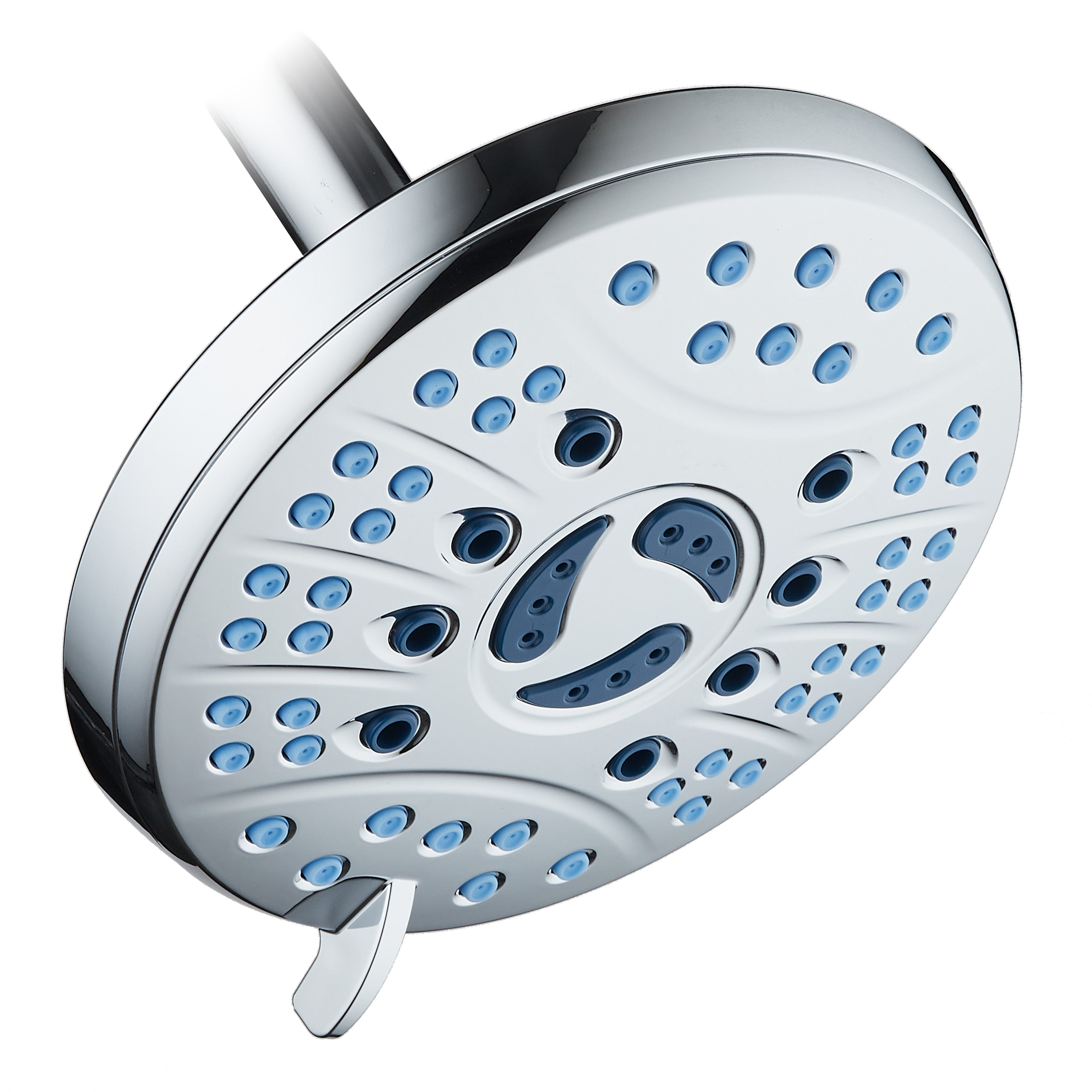 Ultra-Luxury 6-setting 6" Rainfall Shower Head with Antimicrobial Anti-clog Nozzles