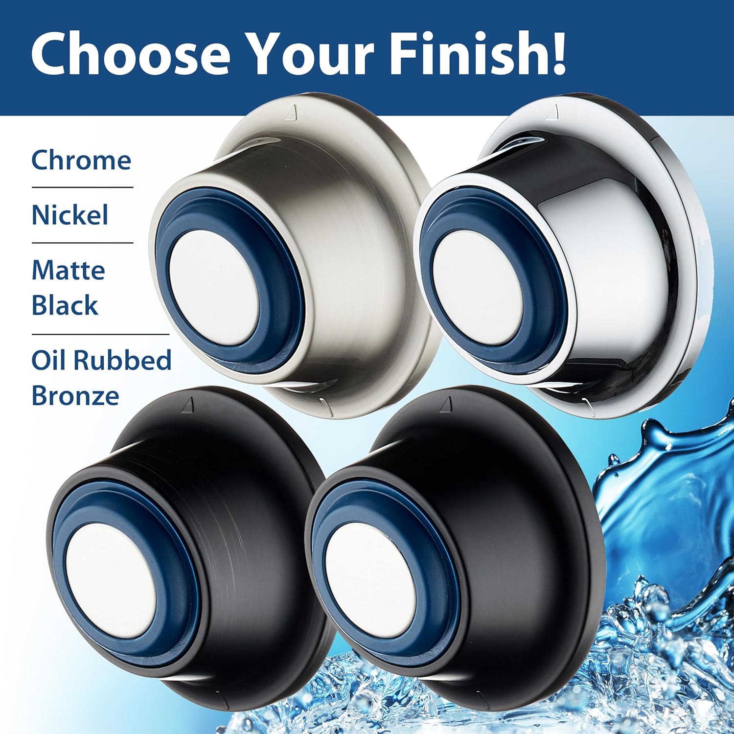 Instant Mount Go-Anywhere Magnetic Docking Wall Bracket for Magneton® Hand Showers & Combos