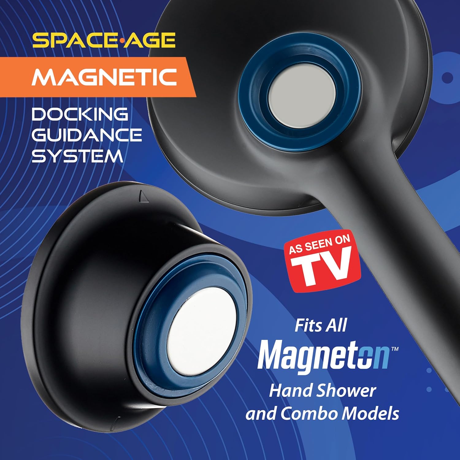 Instant Mount Go-Anywhere Magnetic Docking Wall Bracket for Magneton® Hand Showers & Combos