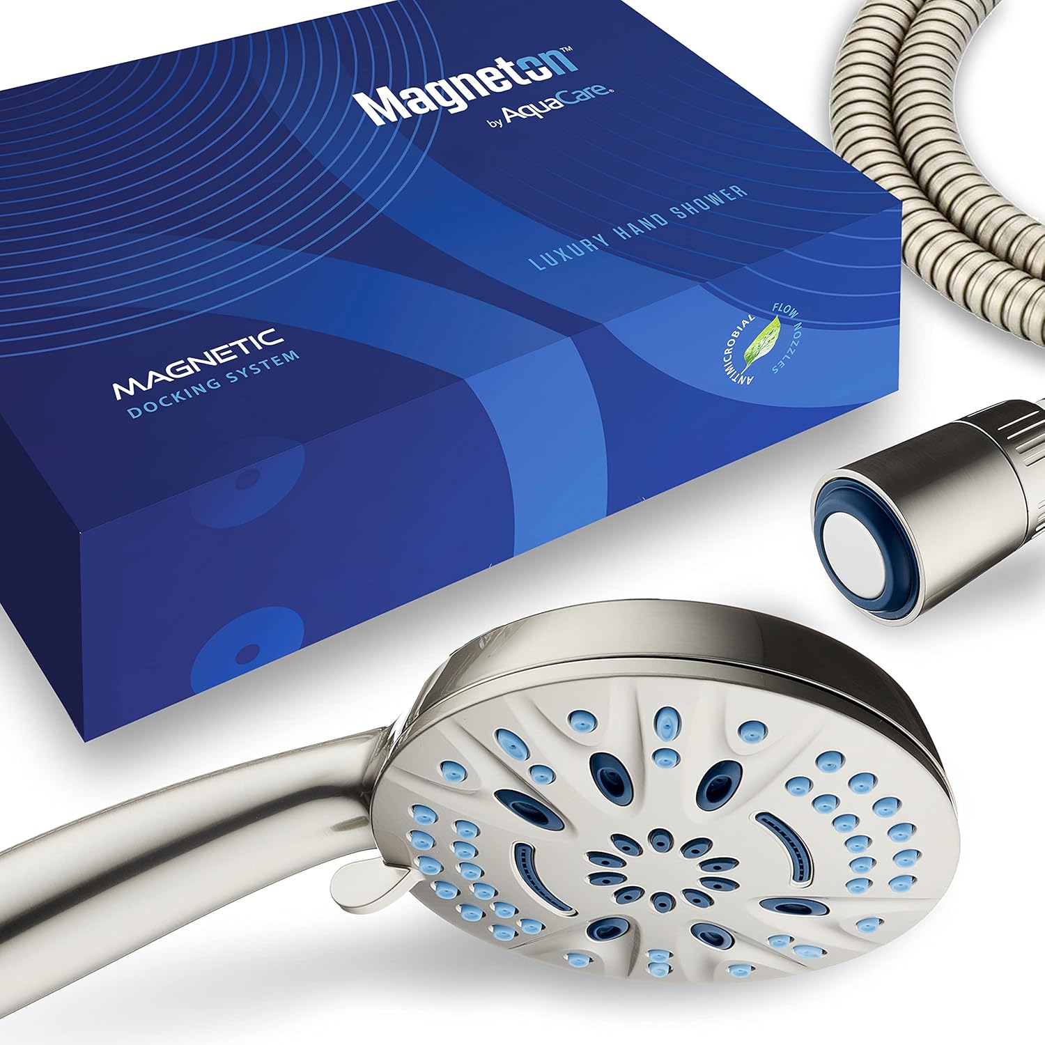 Magneton®  8-setting 5" Face Hand Shower with 2-way High/Low Magnetic Docking