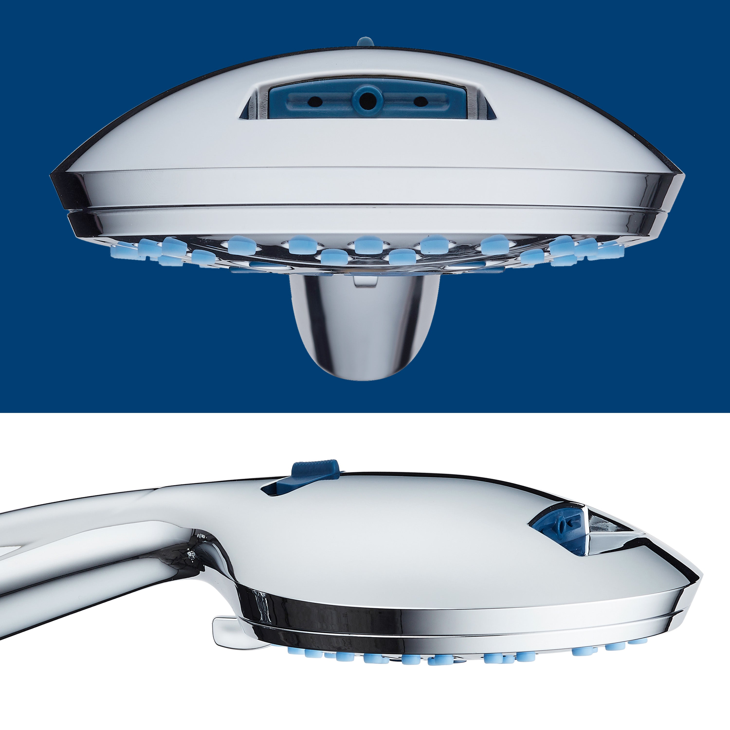 High-pressure 8-setting Hand Shower with Patented 2-mode Power Wash & Bonus Wall Bracket