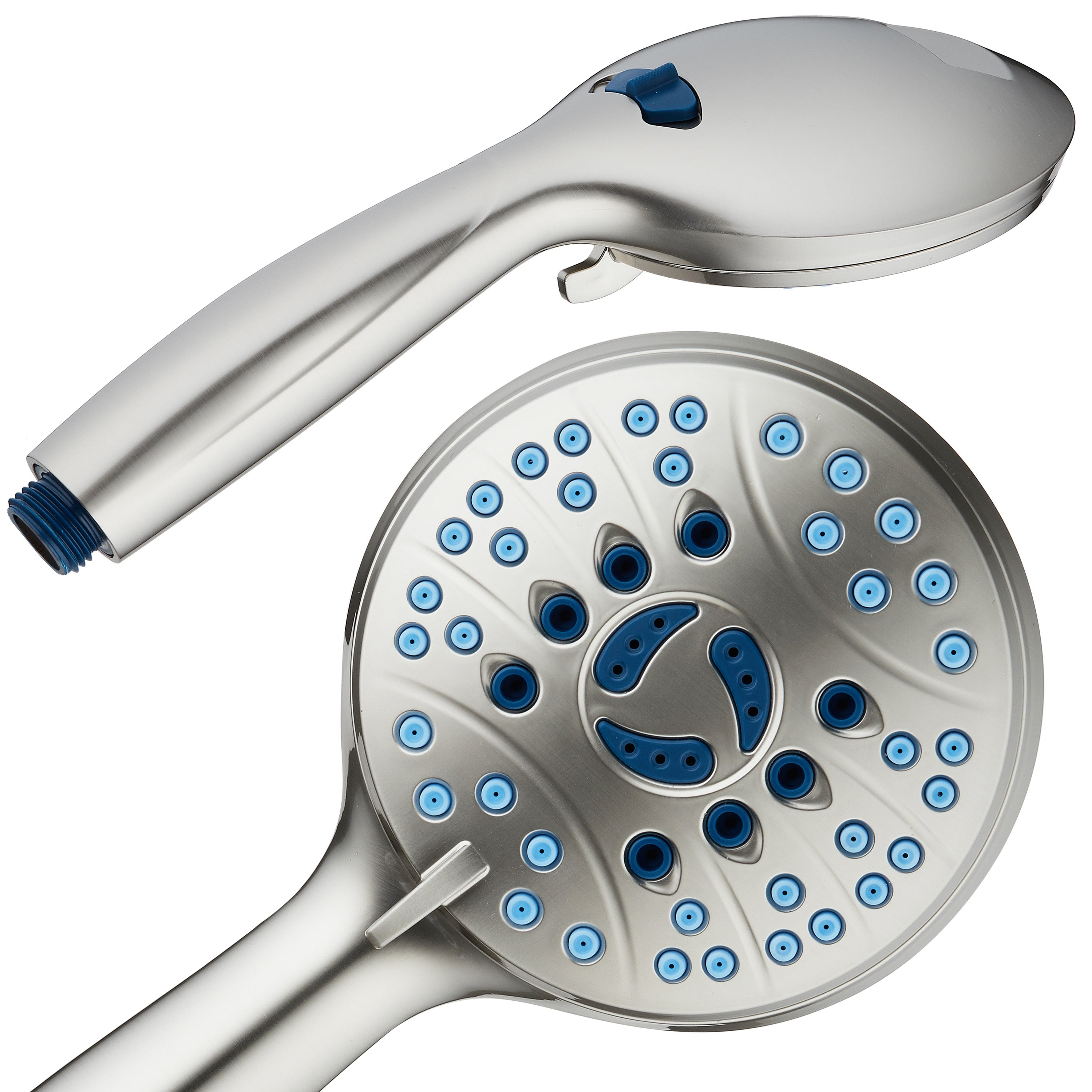 High-pressure 8-setting Hand Shower with Patented 2-mode Power Wash & Bonus Wall Bracket