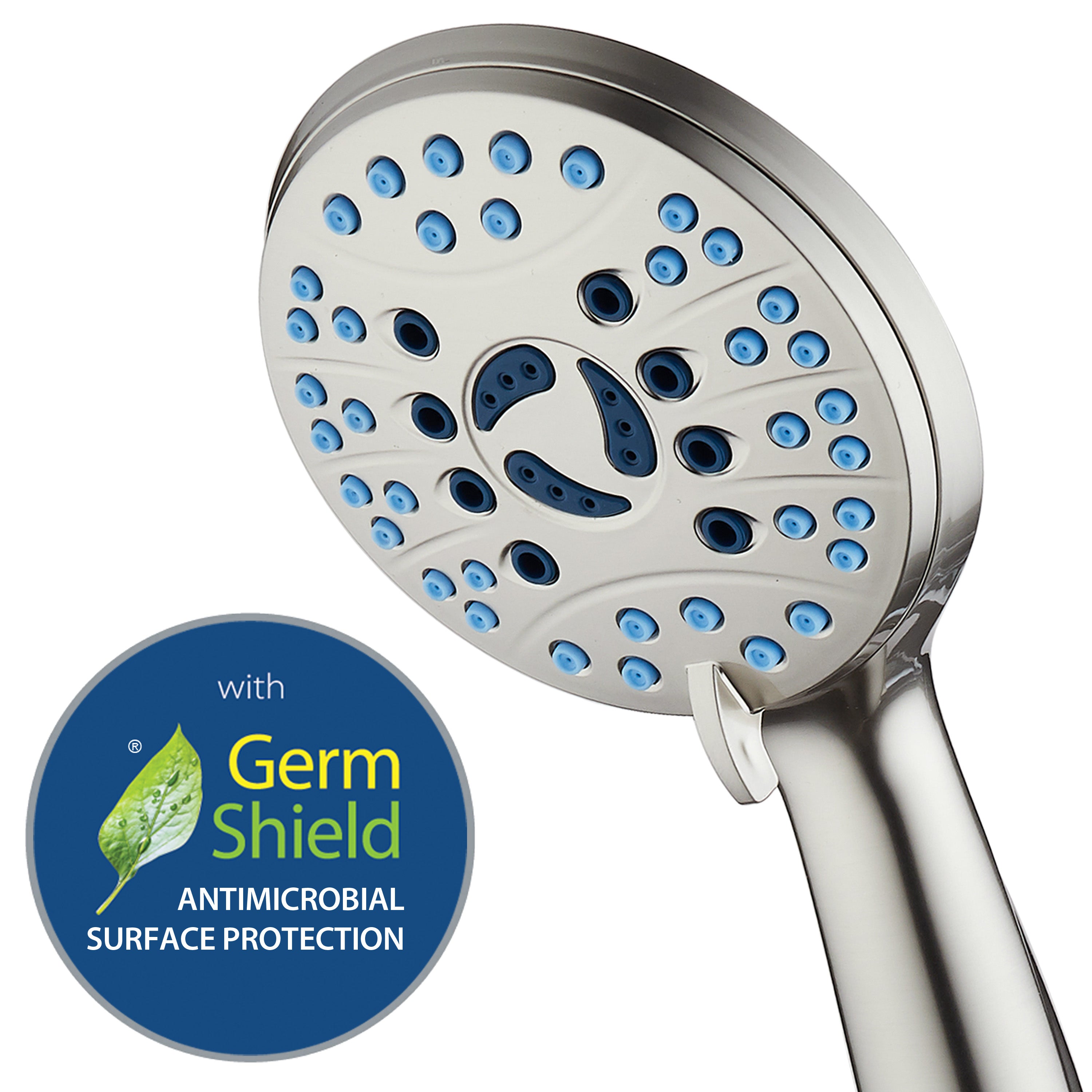 High-pressure 8-setting Hand Shower with Patented 2-mode Power Wash & Bonus Wall Bracket