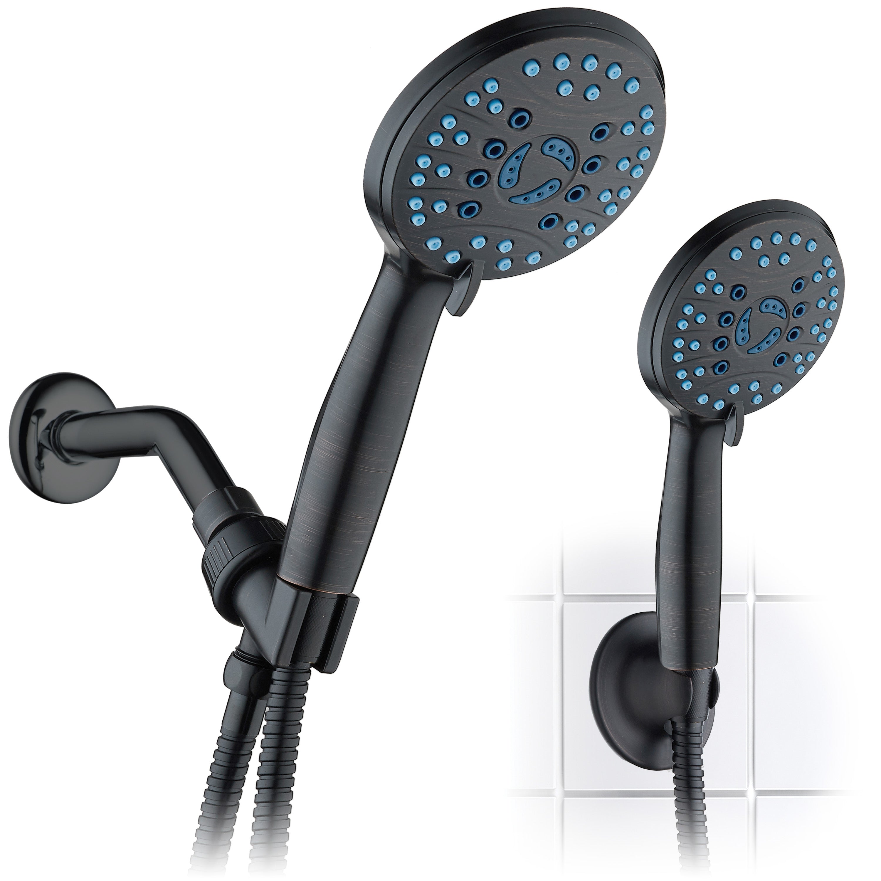 High-pressure 8-setting Hand Shower with Patented 2-mode Power Wash & Bonus Wall Bracket