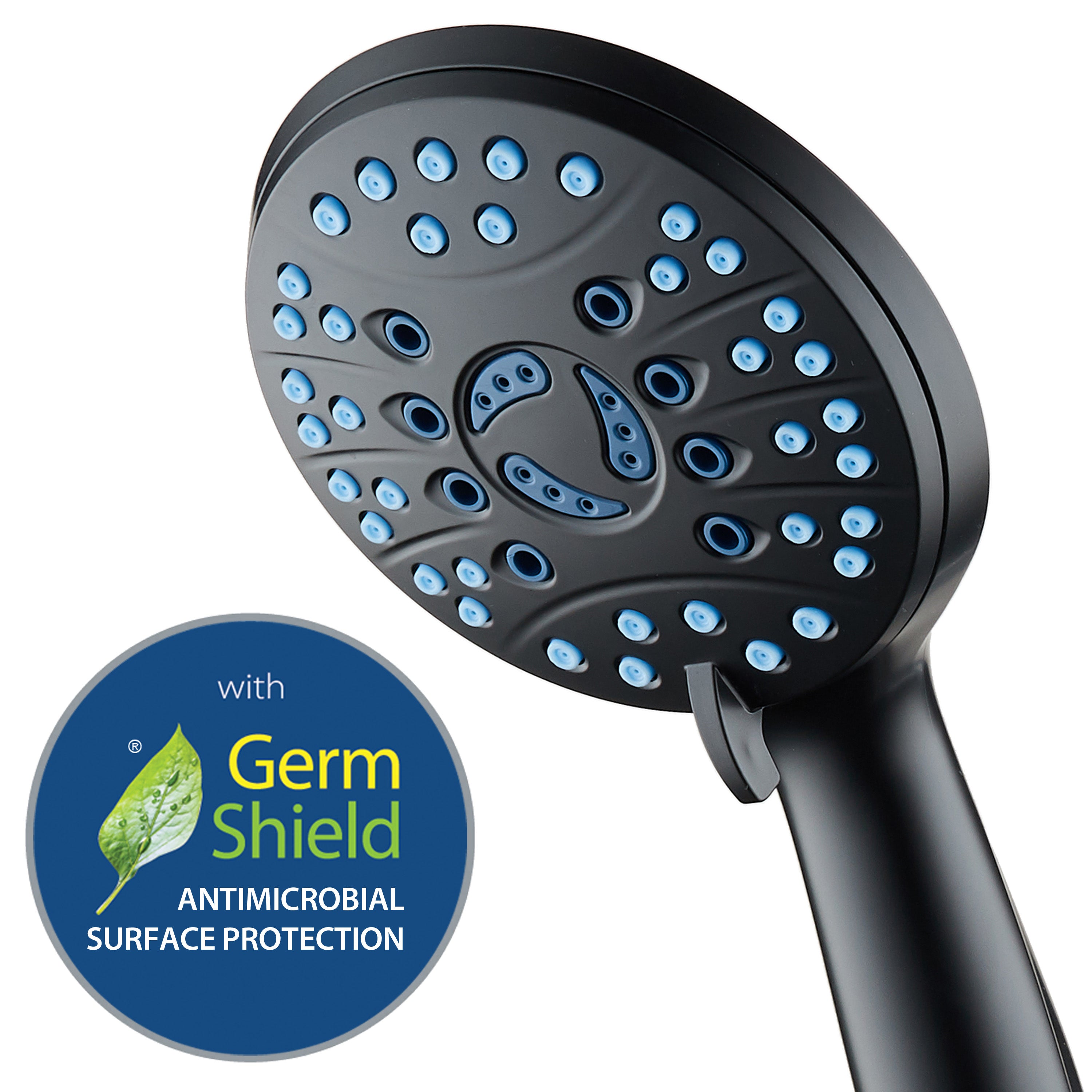 High-pressure 8-setting Hand Shower with Patented 2-mode Power Wash & Bonus Wall Bracket