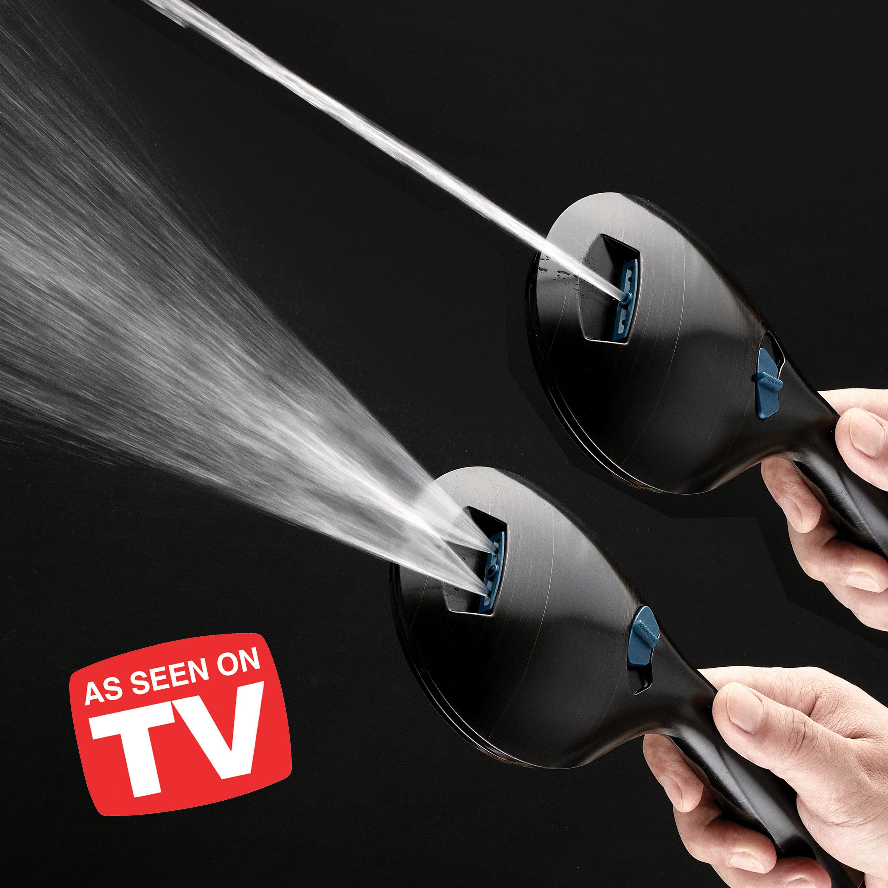 High-pressure 50-setting 3-way Rain Shower Combo with Patented 2-mode Power Wash & Bonus Wall Bracket