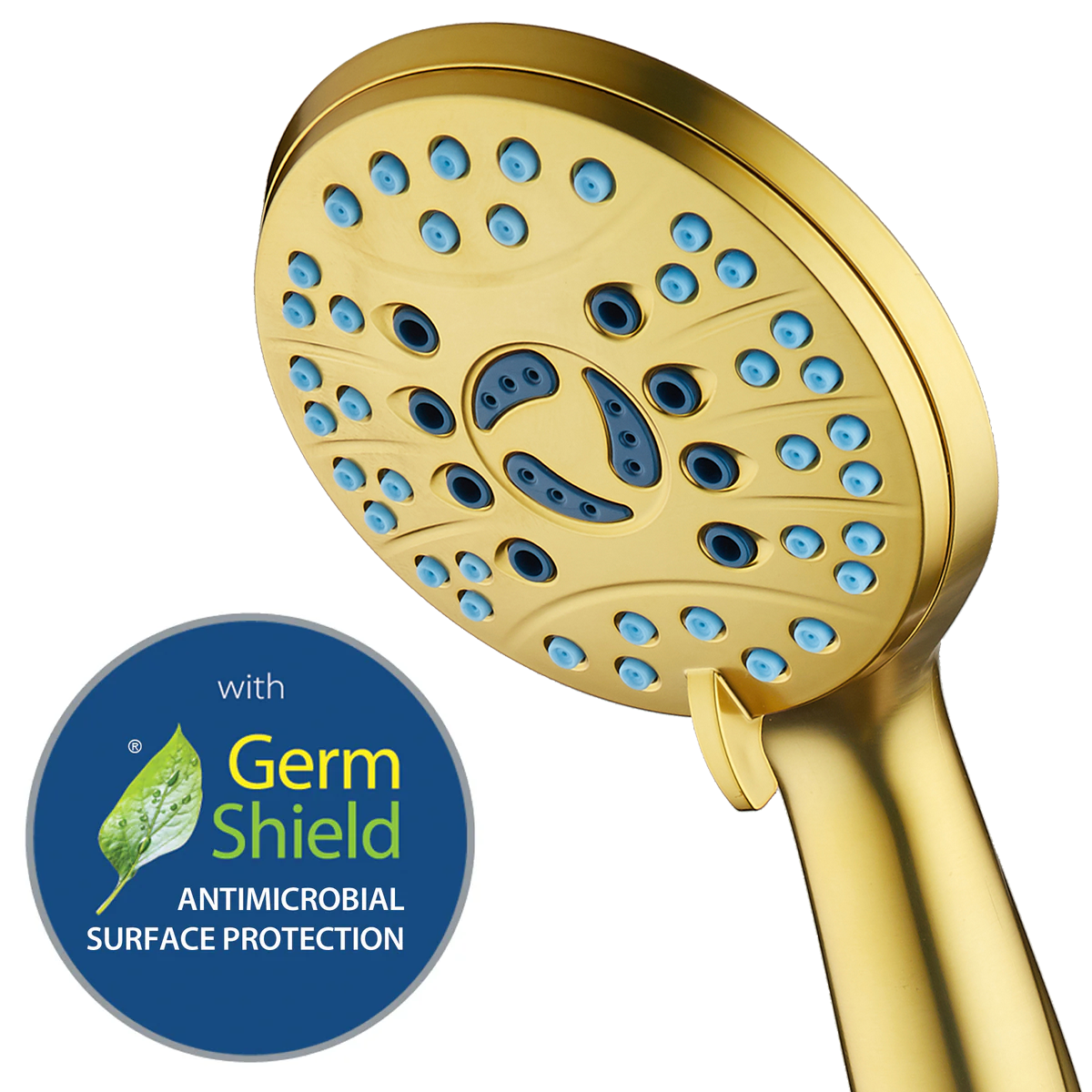 High-pressure 8-setting Hand Shower with Patented 2-mode Power Wash & Bonus Wall Bracket